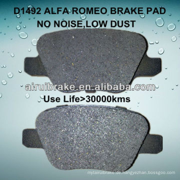 D1492 halbmetallic Pad für ALFA ROMEO